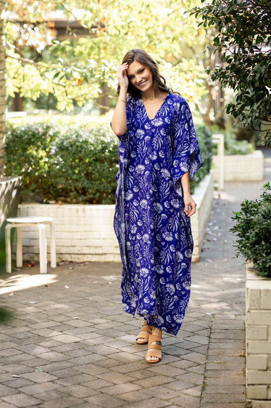 Marrakech Blue Long Caftan